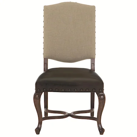 Upholstered Side Chair with Cabriole Legs